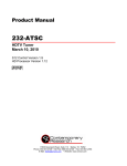 Contemporary Research 232-ATSC Product manual