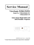 ViewSonic PJ551 - XGA LCD Projector Service manual
