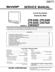 Sharp 27R-S400 Service manual