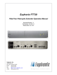 Euphonix FT730 Instruction manual