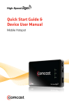 Comcast High-Speed 2go User manual