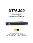 Usl XTM-300 Instruction manual