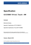 DMC Analog Resistive Touchscreen ATP/AST Series Specifications