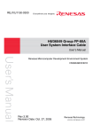 Renesas H8/36049 User`s manual