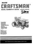 Craftsman 917.255450 Owner`s manual