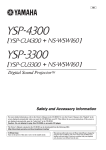 Yamaha NS-WSW160 Owner`s manual