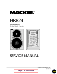Mackie HR824 Service manual