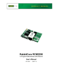 Rabbit RCM2200 User`s manual