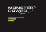 Monster Cable Signature HTPS 7000 MKII Owner`s manual