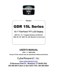 CyberResearch GDR 15L User`s manual