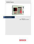 Bosch K2200 Series Installation guide