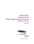 Miranda Kaleido-K2 Installation manual