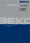 Beko LX 5053 W Instruction manual