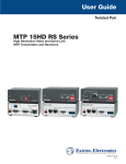 Extron electronics MTP 15HD A Series User guide