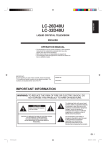 Sharp LC-32D40U Operating instructions