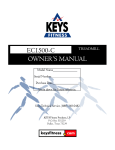 Encore 1500 Owner`s manual