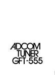 Adcom GFT-2 Operating instructions