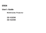 Epson EB-1430Wi User`s guide