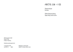 AEG ARCTIS 238-1 GS Operating instructions