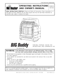 Mr. Heater MH18B Operating instructions