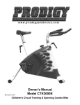 Prodigy Athletics CTE2000E Owner`s manual