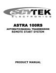 Scytek electronic 100RS Product manual