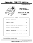 Sharp XE-A20S Service manual
