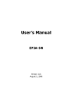 VIA Technologies EPIA-SP8000E - VIA Motherboard - Mini ITX User`s manual
