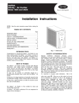 Carrier GAPAAXCC2025 Instruction manual
