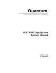 Quantum DLT 7000 Product manual