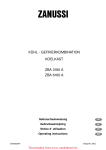 Zanussi ZBA 6160 Operating instructions