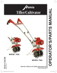 Mantis Tiller/Cultivator Operator`s manual