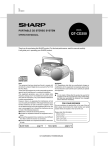 Sharp QT-CD132H Operating instructions