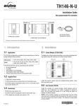 Aube Technologies TH146-N-U Installation guide