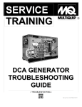 MULTIQUIP DCA-150SSJU Troubleshooting guide