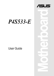 Asus P4S533 User guide