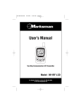 Magnadyne M11RF-LCD User`s manual