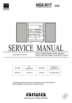 Aiwa NSX-R21 - SERVICE Service manual