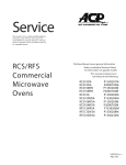 ACP Microwave Oven Service manual
