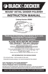 Black & Decker Mouse MS800 Instruction manual