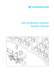 Sennheiser CONFERENCE AND INFORMATION SYSTEMS SDC 3000 Specifications