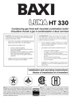 Baxi LUNA HT 330 Technical data