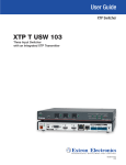 Extron electronics XTP T HDMI User guide