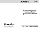 Rolodex RF-6090 User`s guide