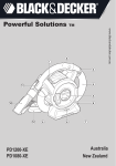 Black & Decker Dustbuster Flexi PD1200 Instruction manual