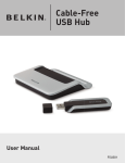Belkin F5U301 - CableFree USB Hub User manual
