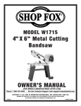 Woodstock SHOP FOX W1715 Specifications