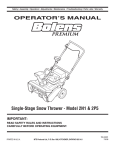 Bolens 2N1 Operator`s manual