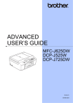Brother DCP-J725DW User`s guide
