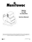 Manitowoc Marine Q 1300 Service manual
